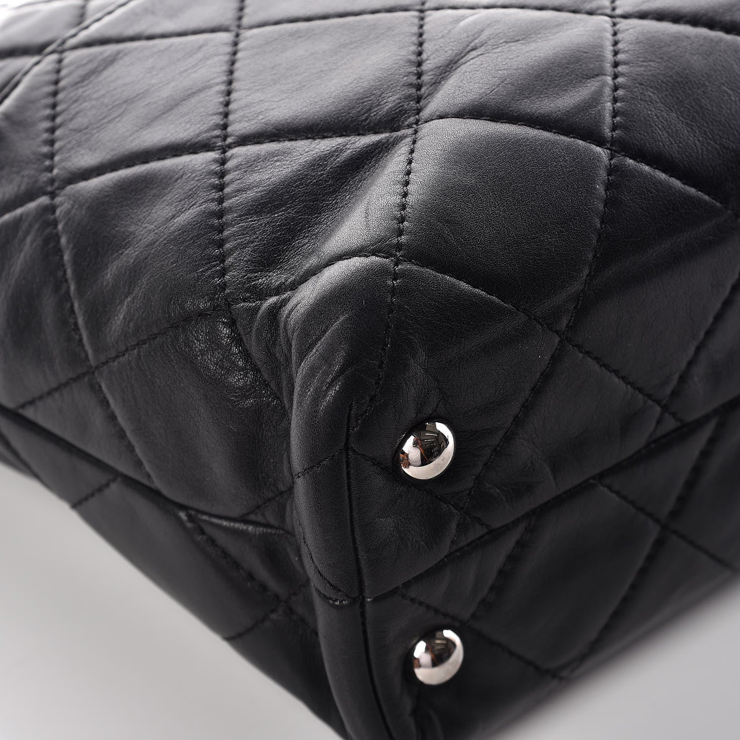 Chanel Calfskin Quilted In The Business North South Tote Black 12 of 14