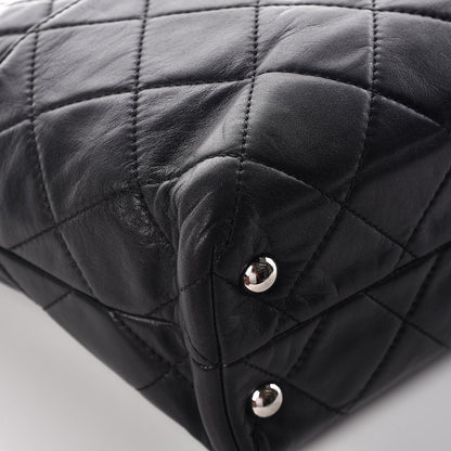 Chanel Calfskin Quilted In The Business North South Tote Black 12 of 14