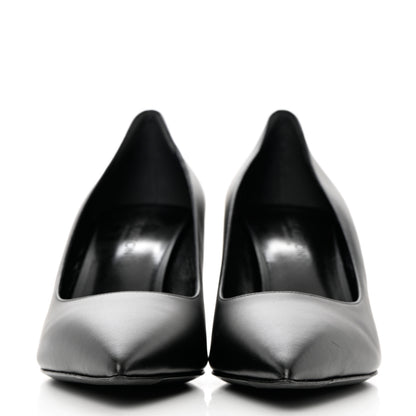 Louis Vuitton Calfskin Cherie Pumps 39 Black 2 of 7