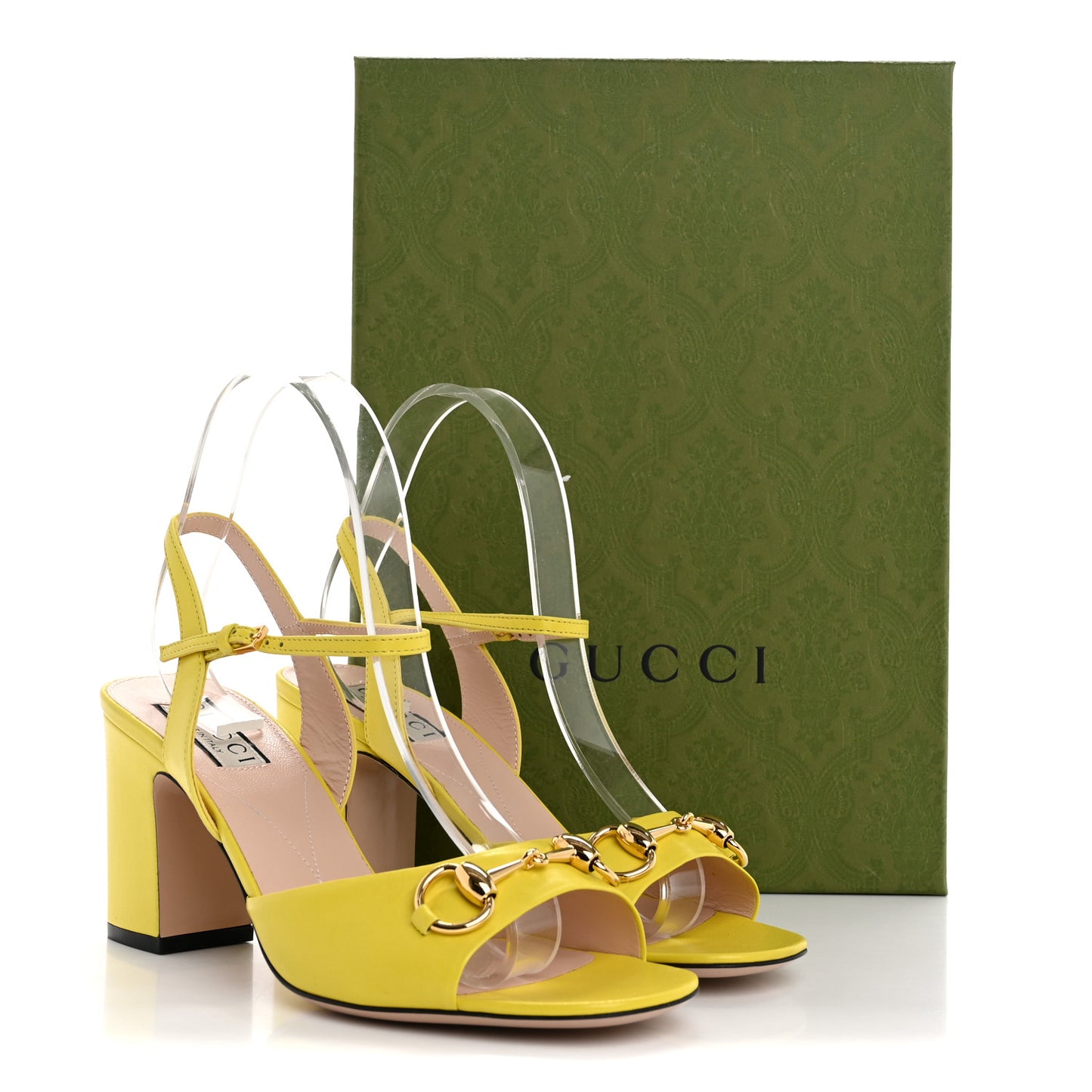 Malaga Kid Horsebit Lady 75mm Sandals 38.5 Acid Lime