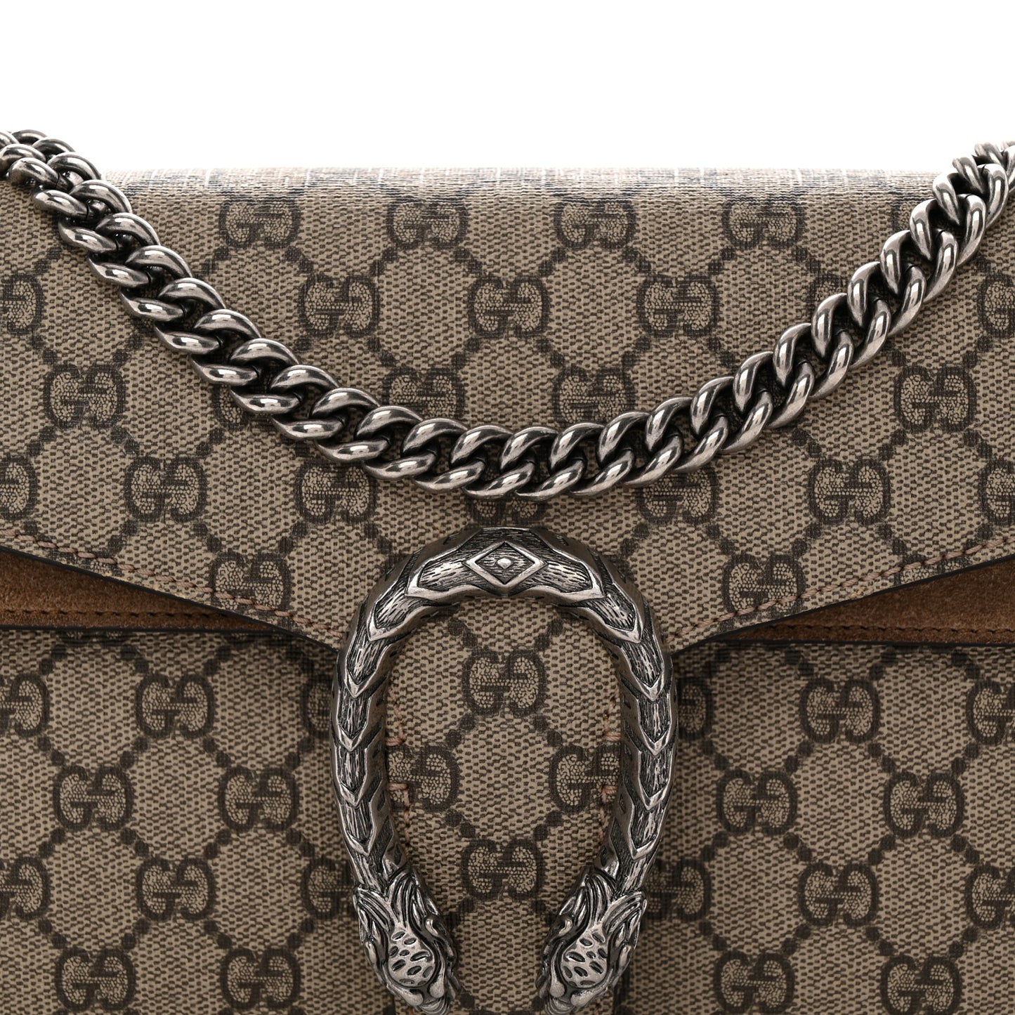 GG Supreme Monogram Small Dionysus Shoulder Bag Taupe