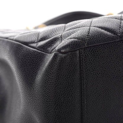 Chanel Caviar Quilted Grand Shopping Tote GST Black 10 of 16