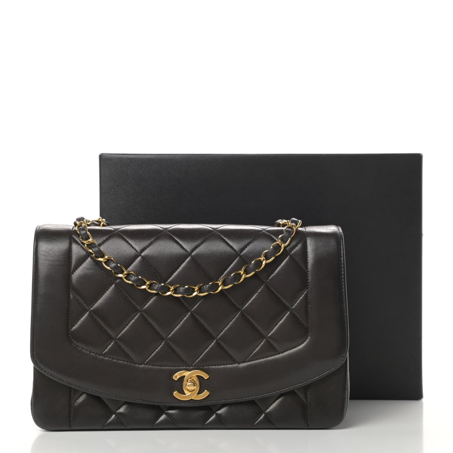 Chanel Lambskin Quilted Medium Single Flap Black 16 of 16