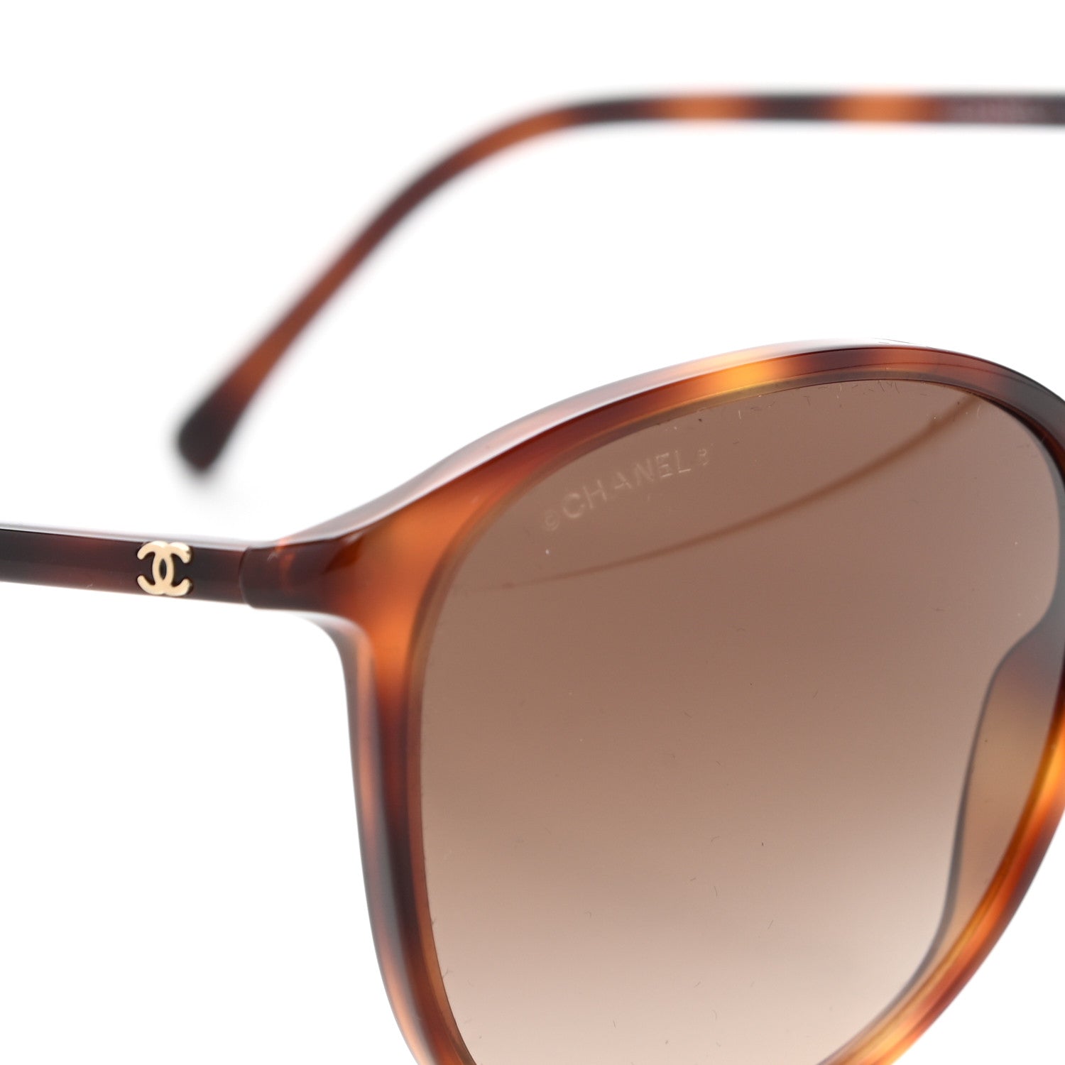 Chanel Acetate Round Sunglasses 5278 Tortoise 7 of 7