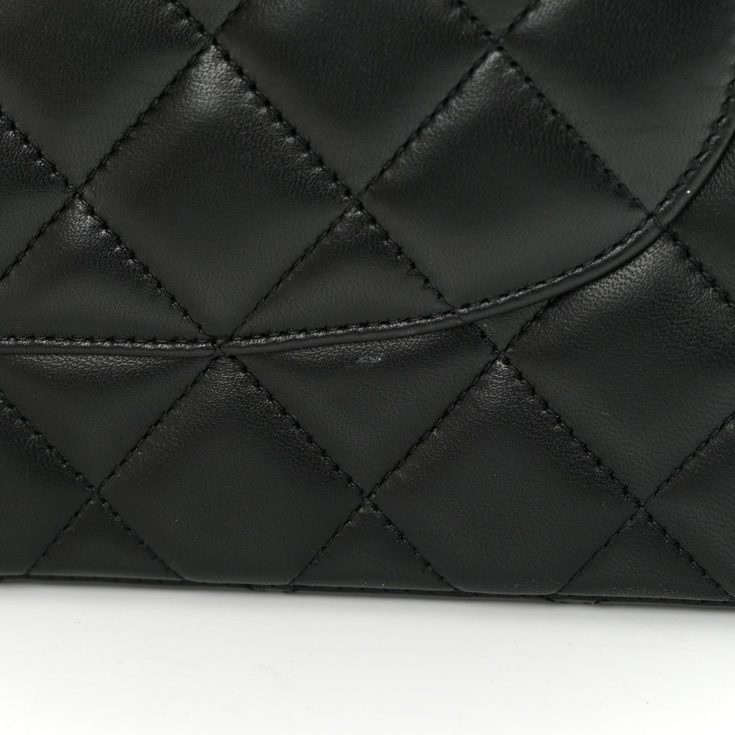 Chanel Lambskin Quilted Jumbo Double Flap Black 18 of 19