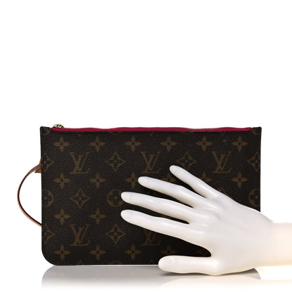 Louis Vuitton Monogram Neverfull MM GM Pochette Pivoine 2 of 17
