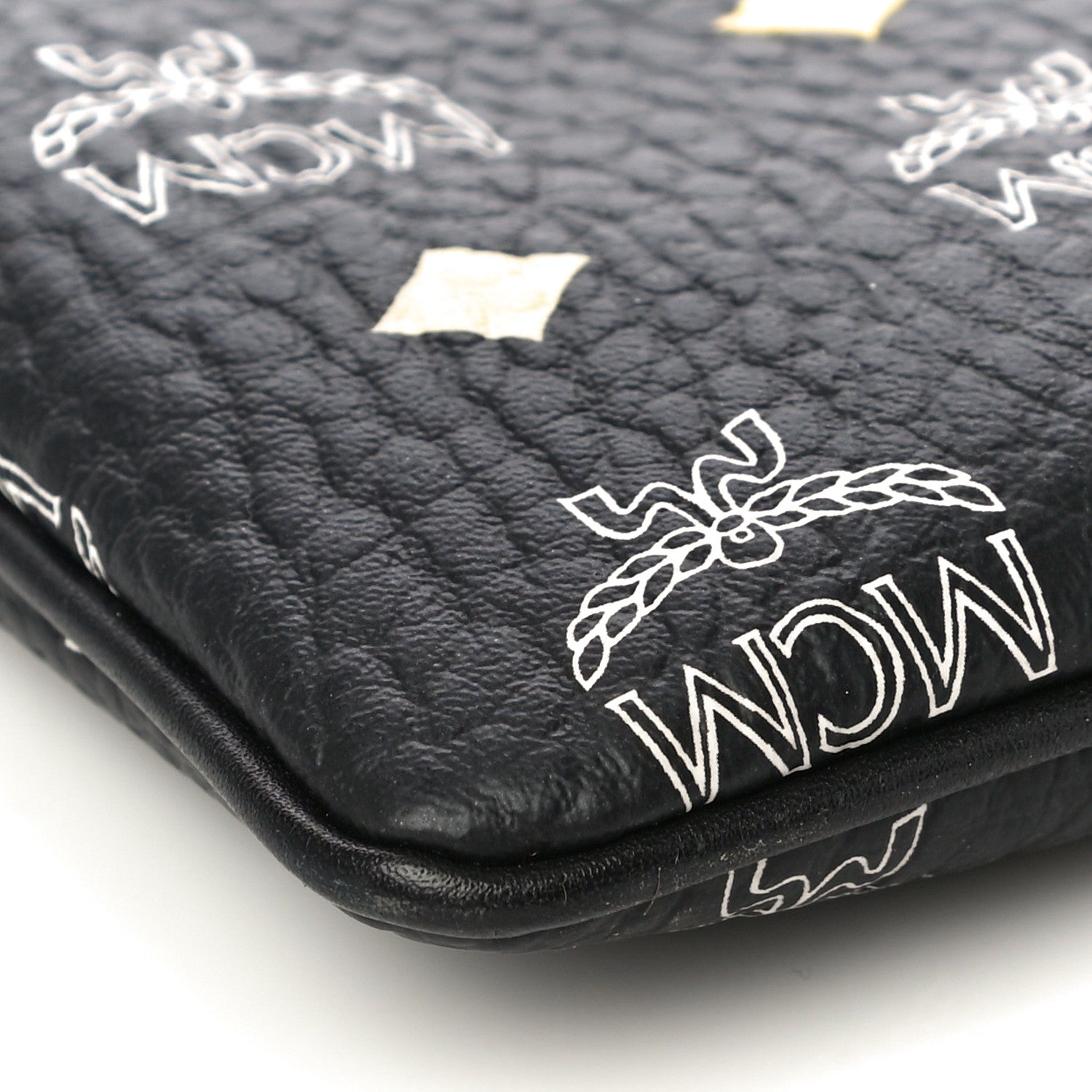 MCM Skyoptic Visetos Crossbody Pouch Spectrum Diamond Black 5 of 10