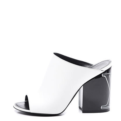 Louis Vuitton Calfskin Patent Topmost Mule 39.5 White 1 of 11
