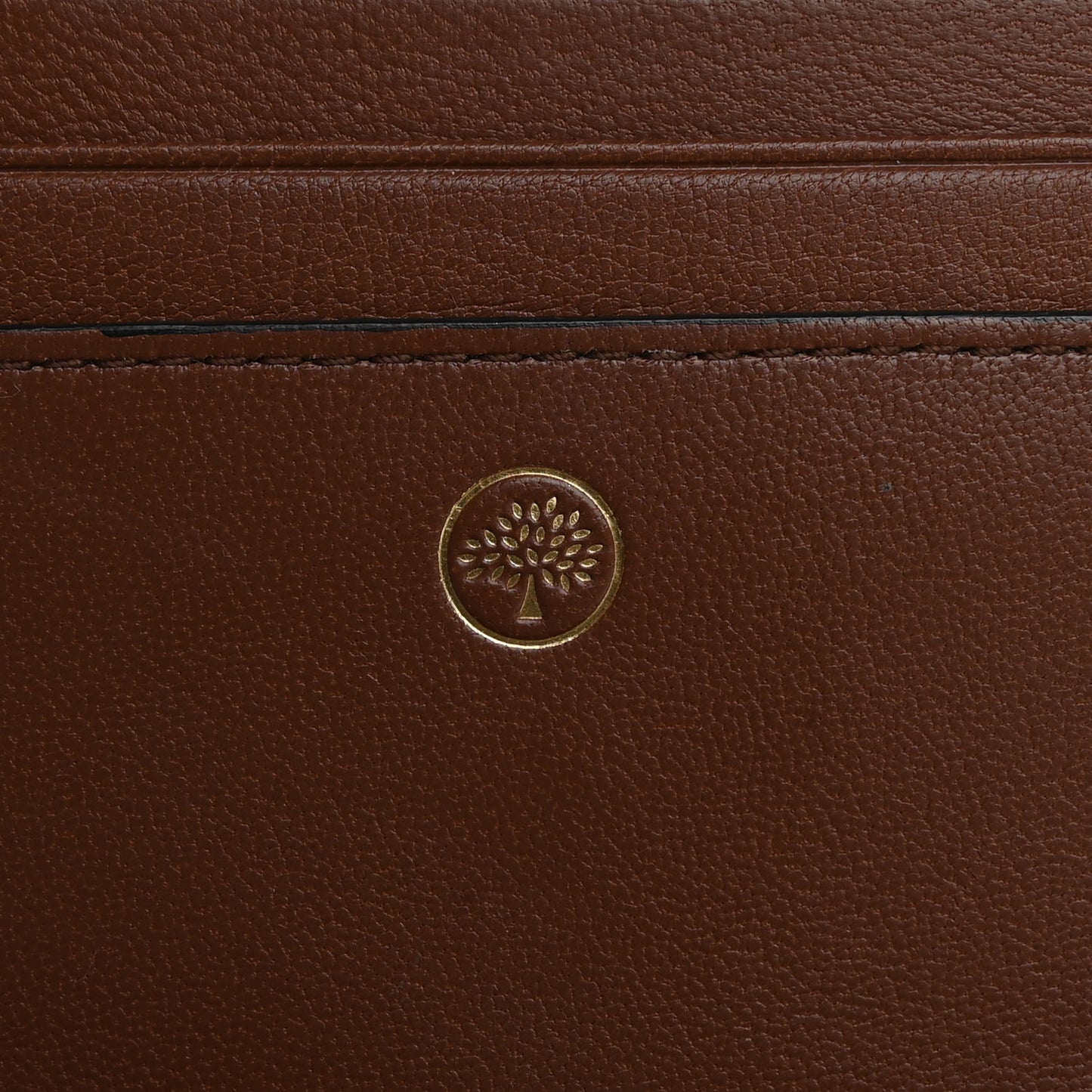 Small Classic Grain Tri-fold Wallet Oak