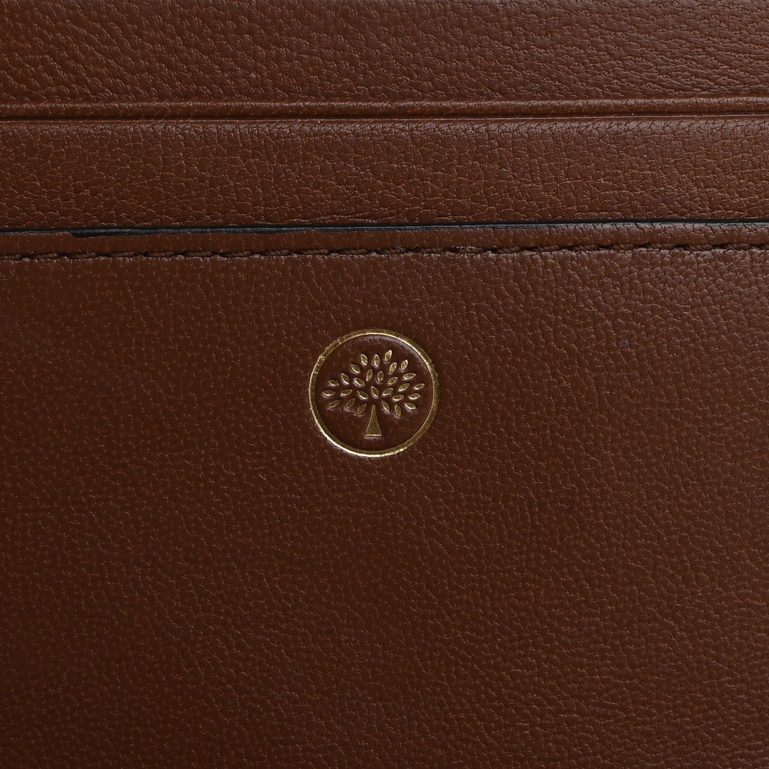 Mulberry Small Classic Grain Tri-fold Wallet Oak 8 of 12