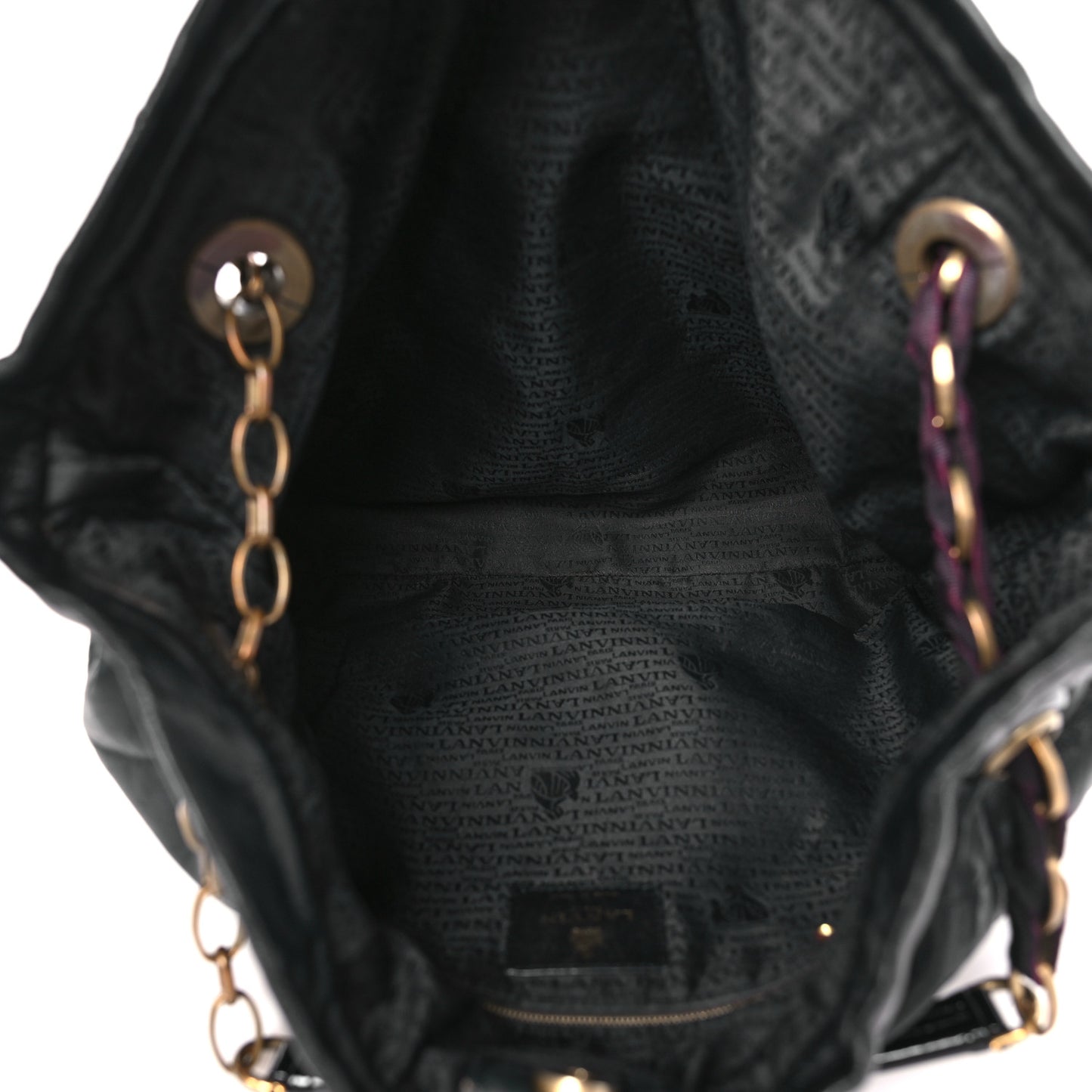 Lambskin Quilted Amalia Cabas Tote Black