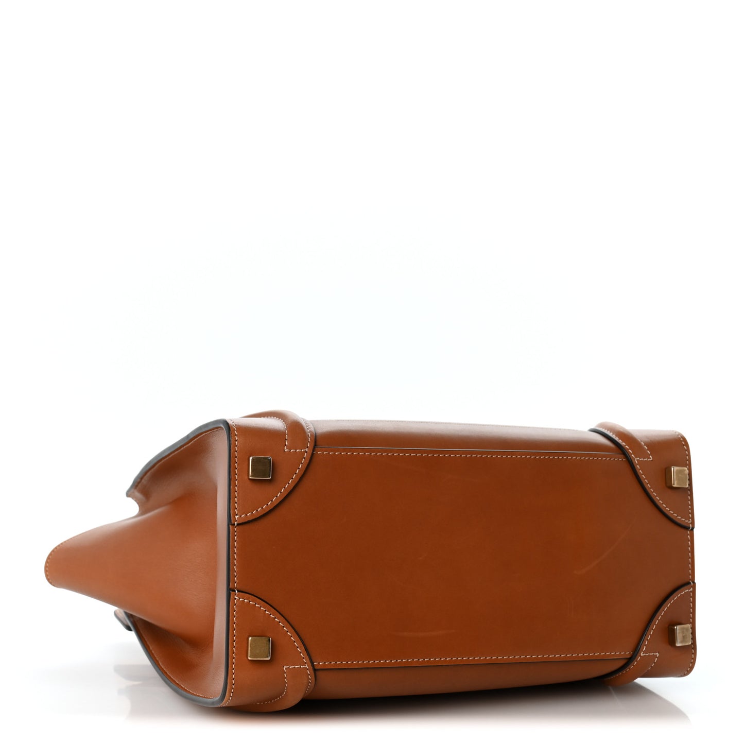 Natural Calfskin Micro Luggage Tan
