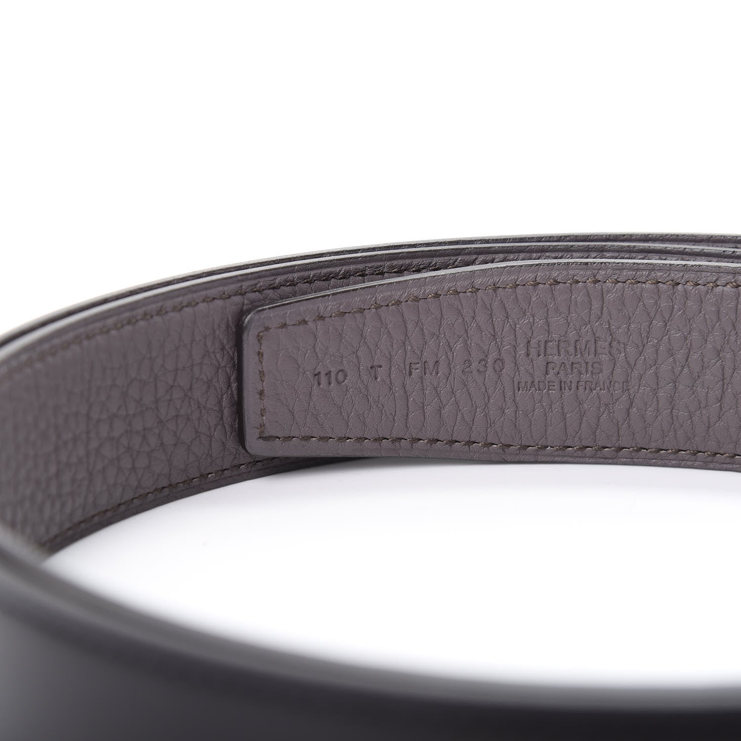Hermes Box Togo 32mm H Belt 110 Black Etain 4 of 7