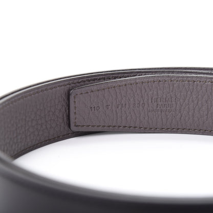 Hermes Box Togo 32mm H Belt 110 Black Etain 4 of 7