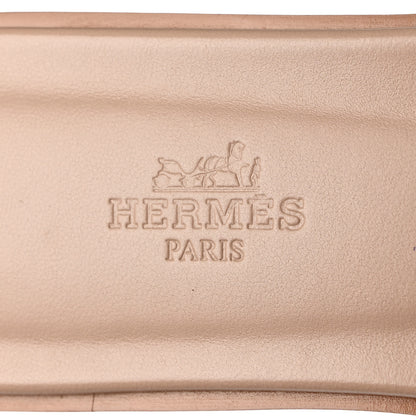 Hermes Box Calfskin Oran Sandals 37 Bois De Santal 7 of 9