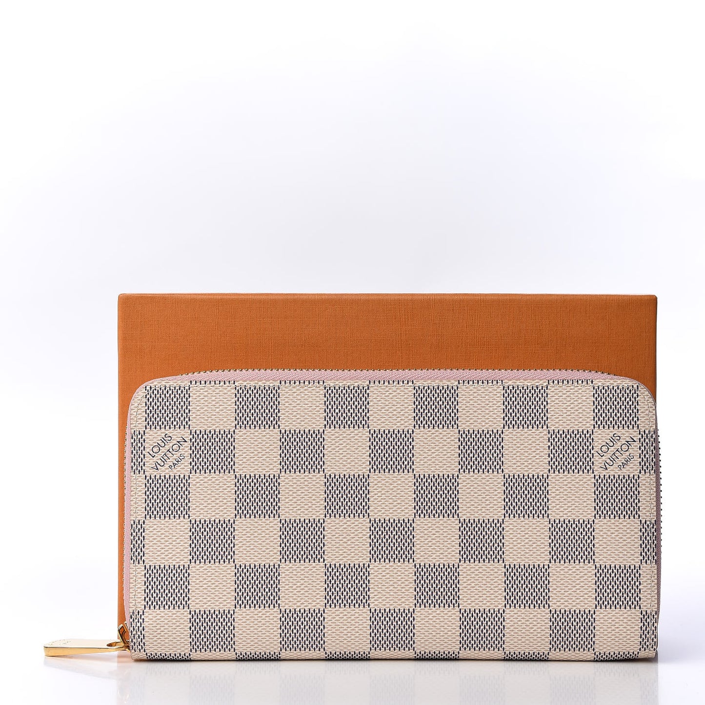 Damier Azur Zippy Wallet Rose Ballerine