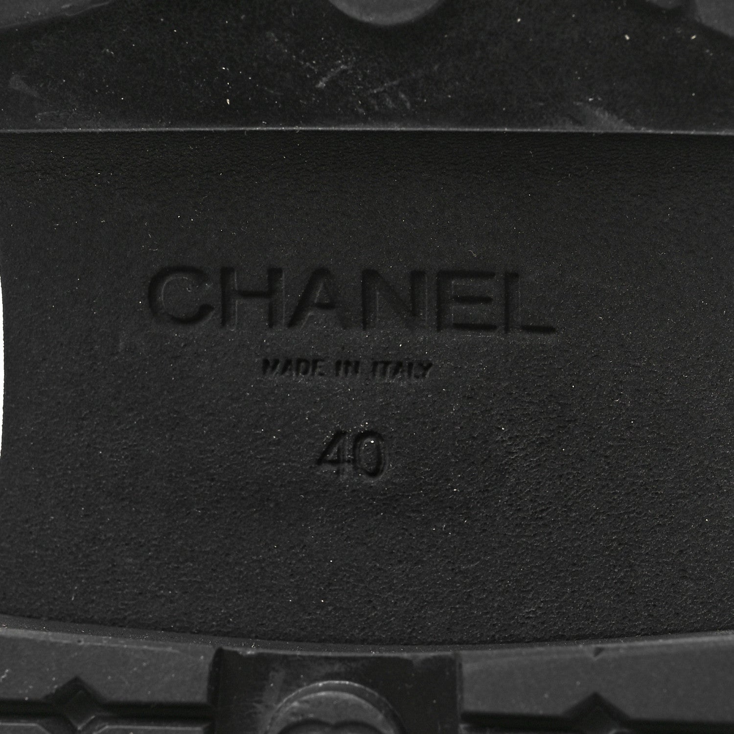 Chanel Crumpled Calfskin Patent Cap Toe Short Boots 40 Black 7 of 8