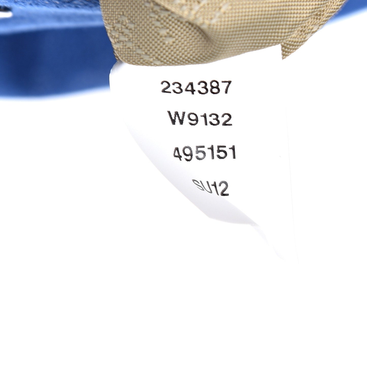 Shaggy Deer Falabella Fold Over Tote Royal Blue