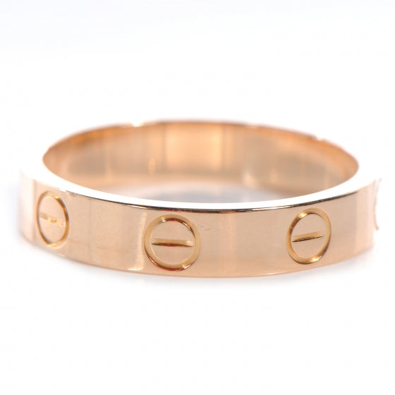 Cartier 18K Pink Gold 3.5mm LOVE Wedding Band Ring 51 5.75 4 of 4