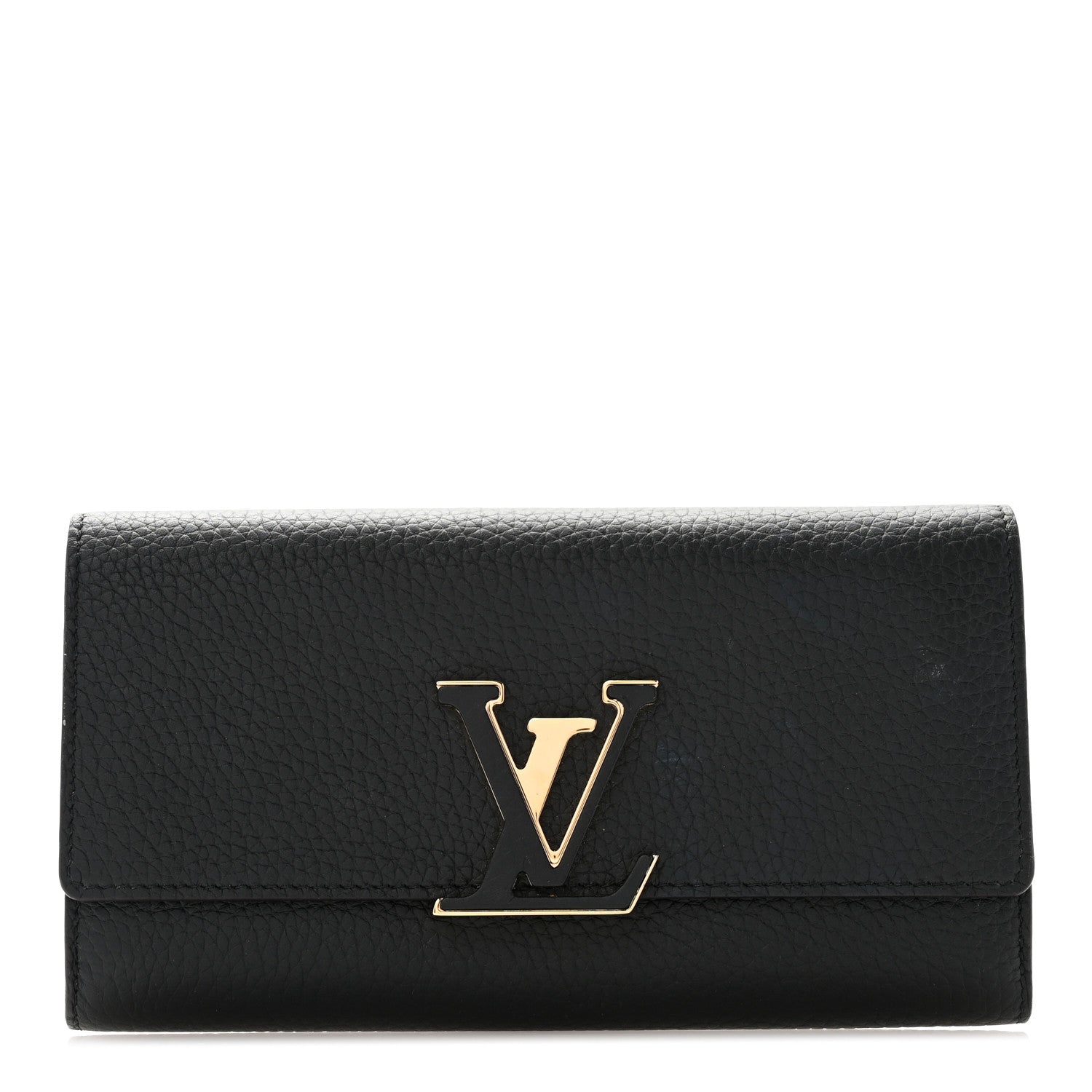 Louis Vuitton Taurillon Capucines Wallet Black 1 of 6