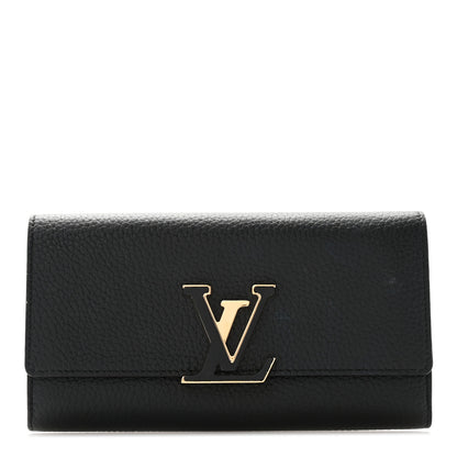 Louis Vuitton Taurillon Capucines Wallet Black 1 of 6