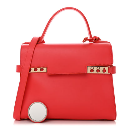 Delvaux Calfskin MM Tempete Satchel Coral 1 of 11