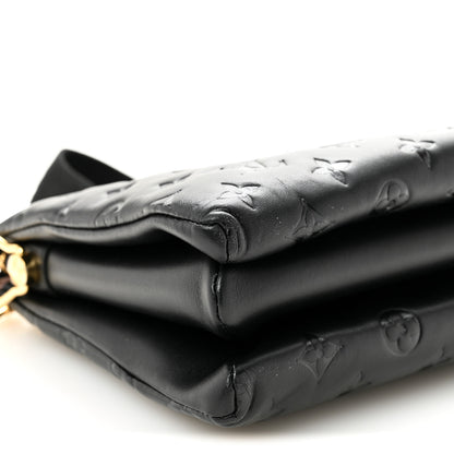 Louis Vuitton Lambskin Embossed Monogram Coussin PM Black 10 of 11