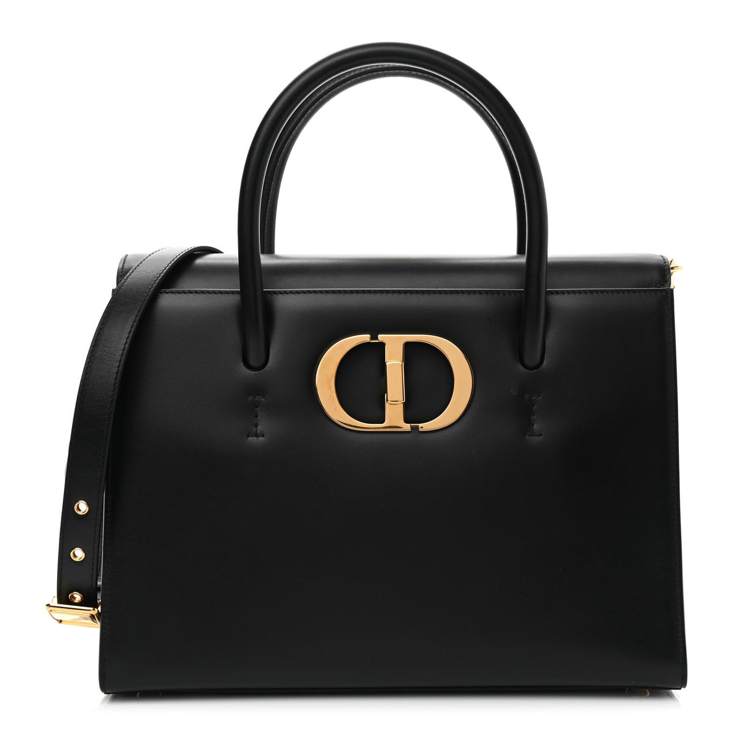Box Calfskin Medium St. Honore Tote Black