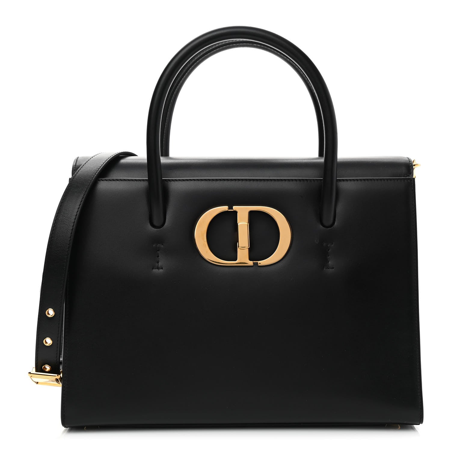 Christian Dior Box Calfskin Medium St. Honore Tote Black 1 of 10