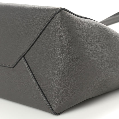 Celine Soft Grained Calfskin Small Belt Cabas Phantom Medium Grey 9 of 9