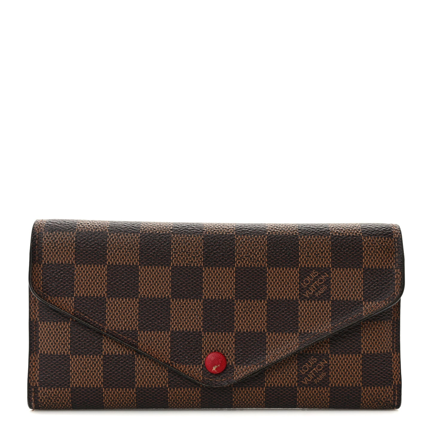Damier Ebene Josephine Wallet Red