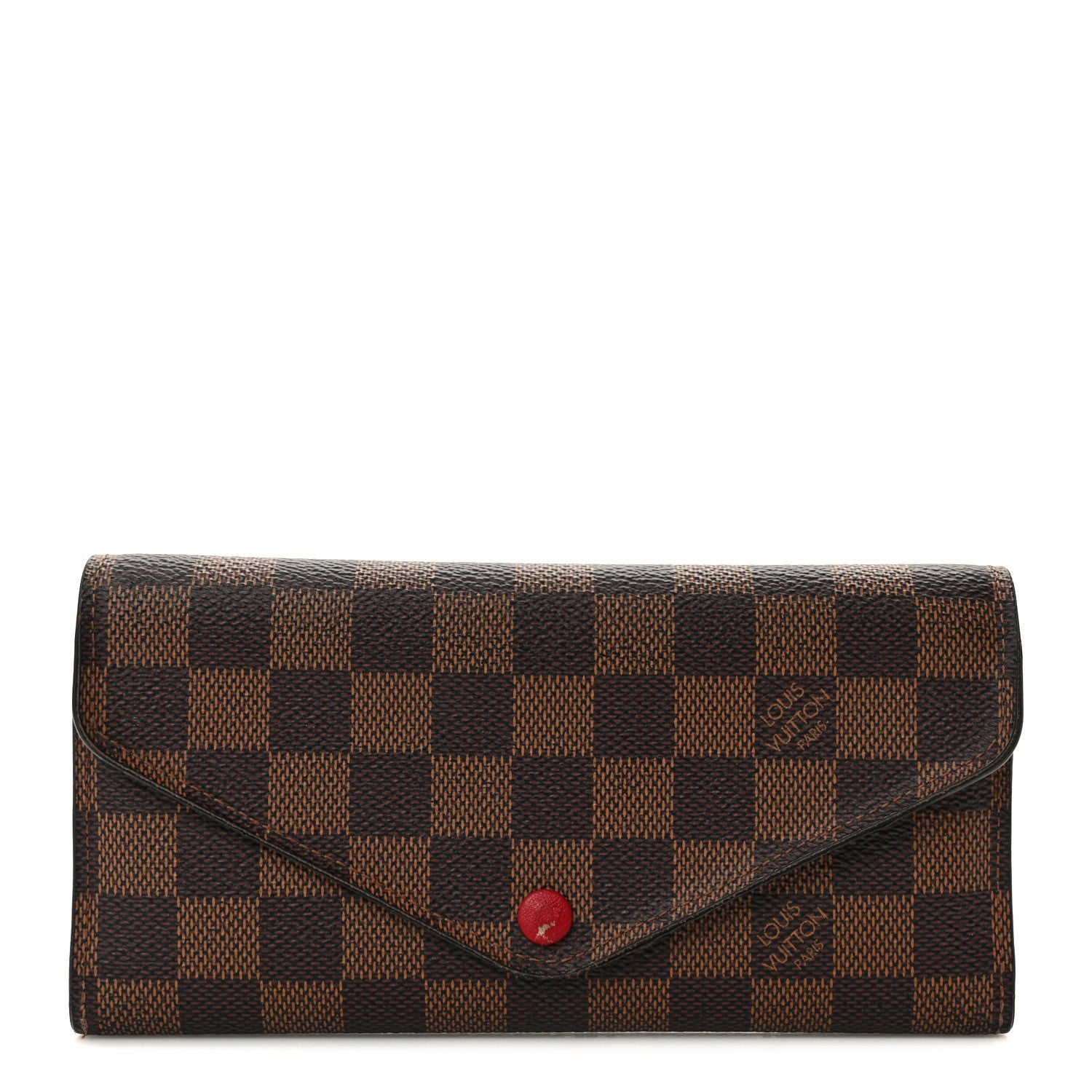 Louis Vuitton Damier Ebene Josephine Wallet Red 1 of 11