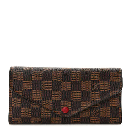 Louis Vuitton Damier Ebene Josephine Wallet Red 1 of 11
