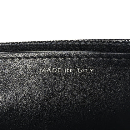 Chanel Caviar Camellia Embossed Wallet On Chain WOC Black 7 of 11