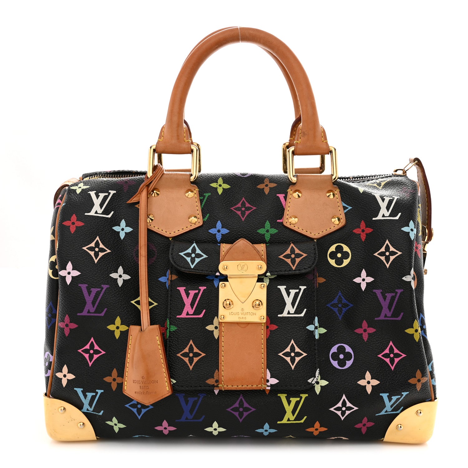 Louis Vuitton Monogram Multicolor Speedy 30 Black 1 of 12