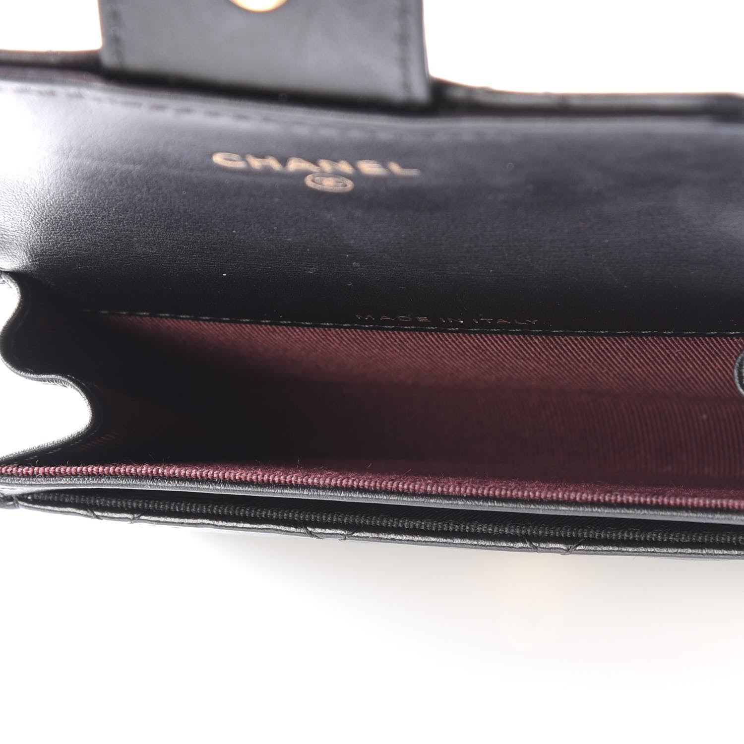 Chanel Aged Calfskin Quilted Reissue Flap Card Holder Black 4 of 11