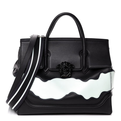 Versace Calfskin Large Palazzo Empire Bag Black Multicolor 1 of 11