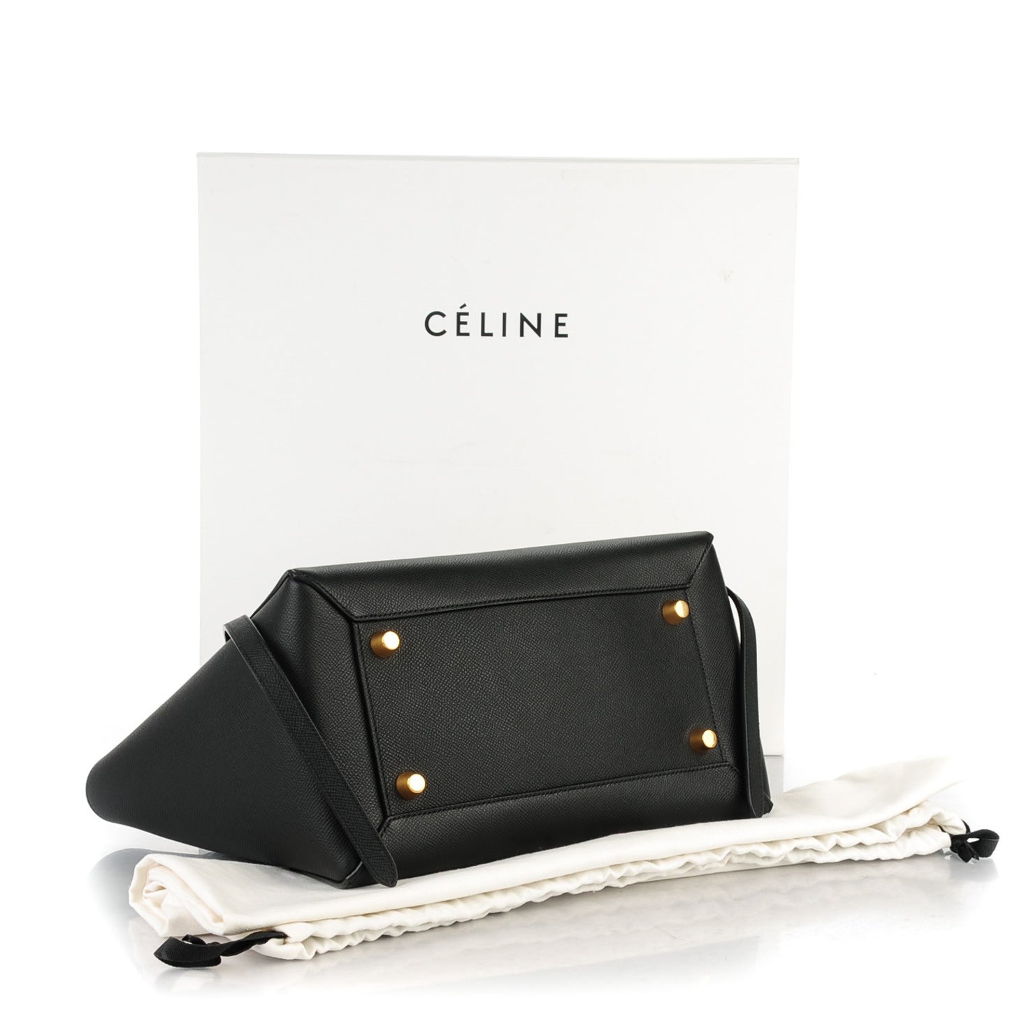 Grained Calfskin Mini Belt Bag Black