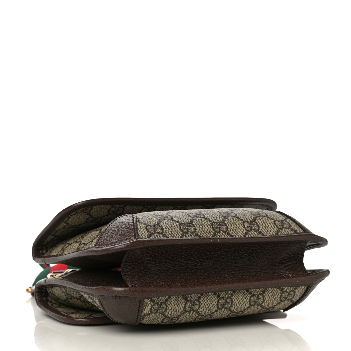 GG Supreme Monogram Web Small Neo Vintage Double Flap Messenger Bag Beige New Acero