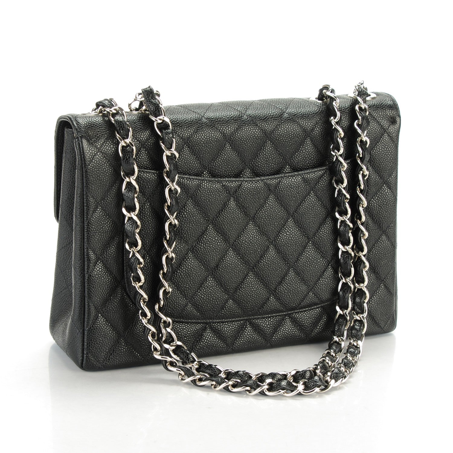 Chanel Caviar Jumbo Single Flap Black 3 of 7