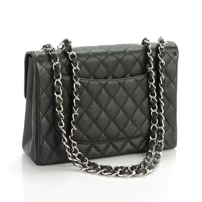 Chanel Caviar Jumbo Single Flap Black 3 of 7