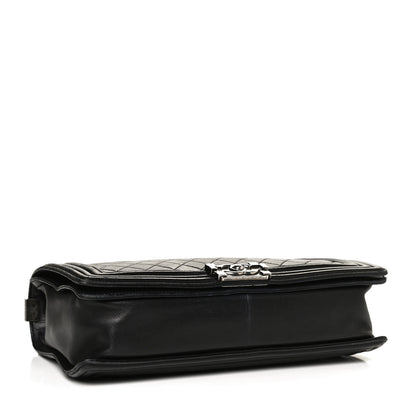 Chanel Lambskin Quilted Large Boy Flap Black 4 of 13