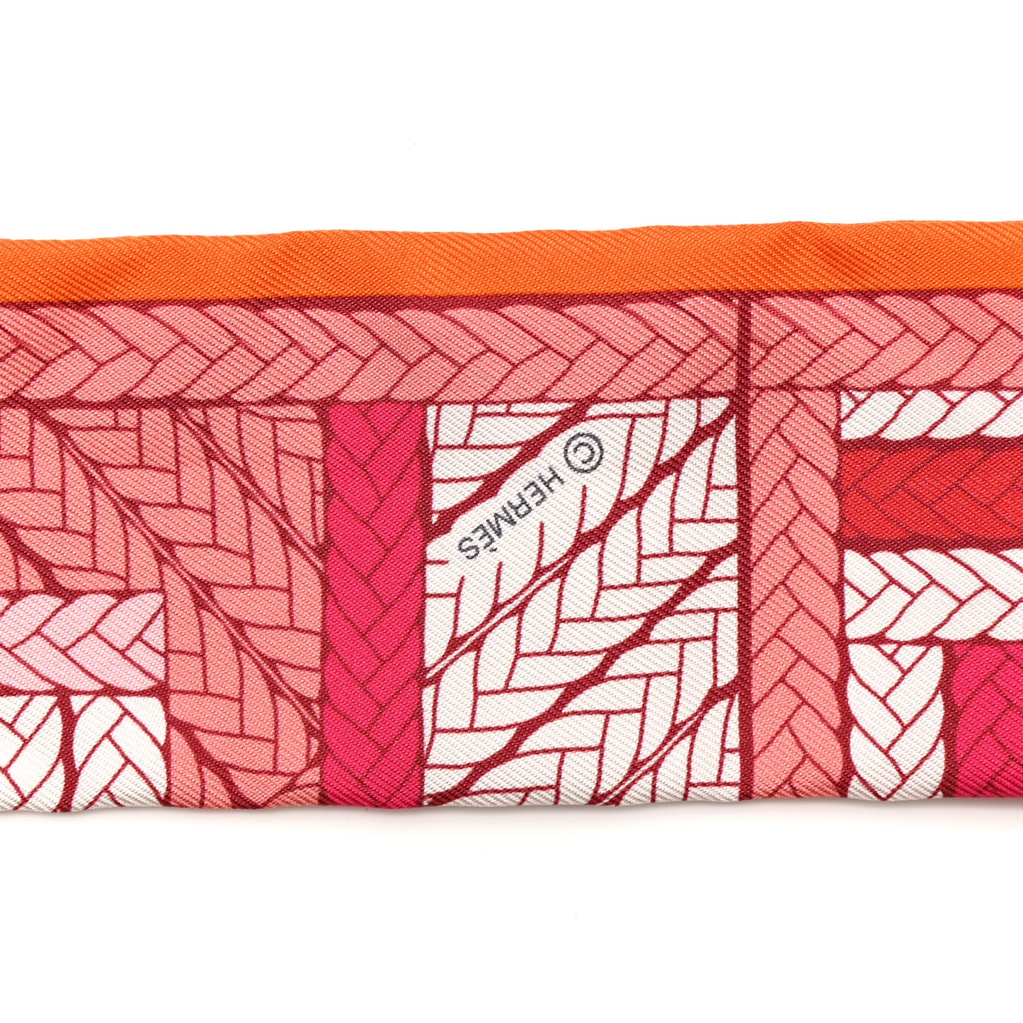 Silk Tresses H Twilly Rose Vif Orange White