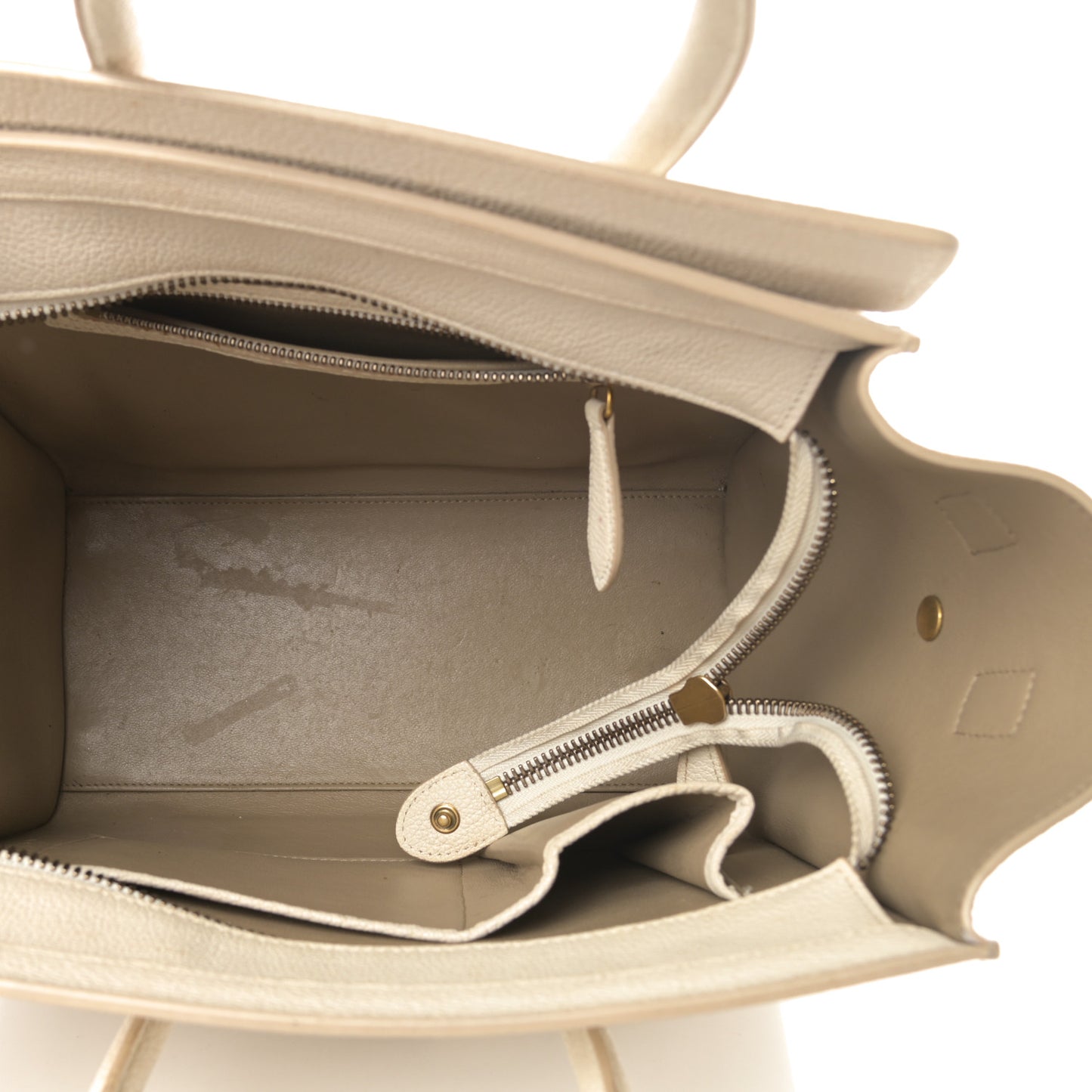 Goatskin Micro Luggage White