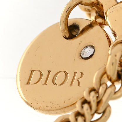 Christian Dior Metal Crystal CD Star Bracelet Gold 4 of 5