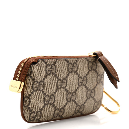 Gucci GG Supreme Monogram Key Case Beige Ebony Cuir 3 of 7
