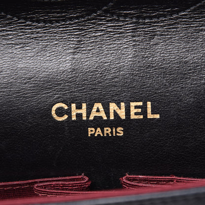 Chanel Lambskin Quilted Medium Double Flap Bijoux Chain Black 8 of 13