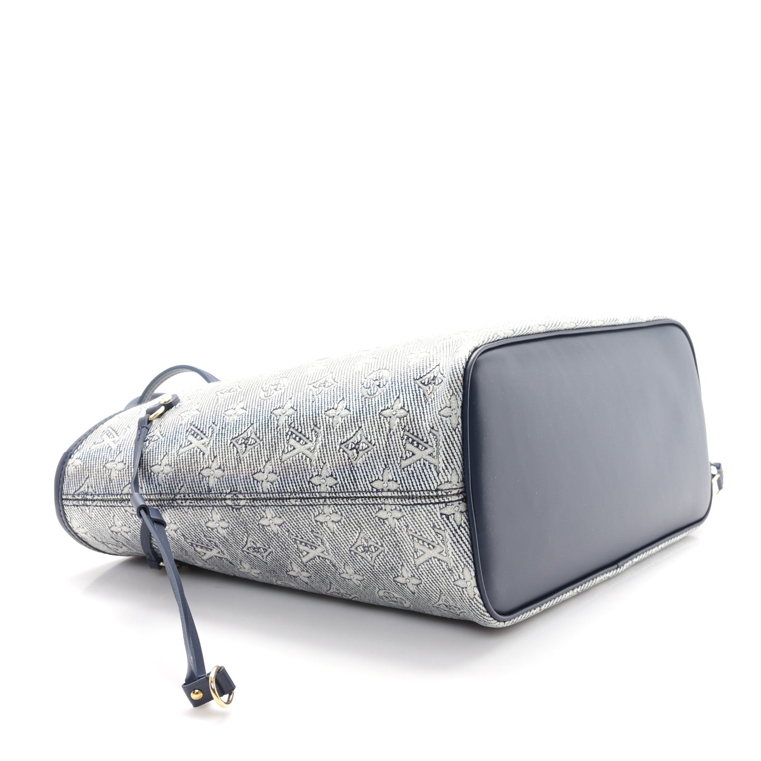 Louis Vuitton Monoglam Neverfull MM Blue 5 of 10