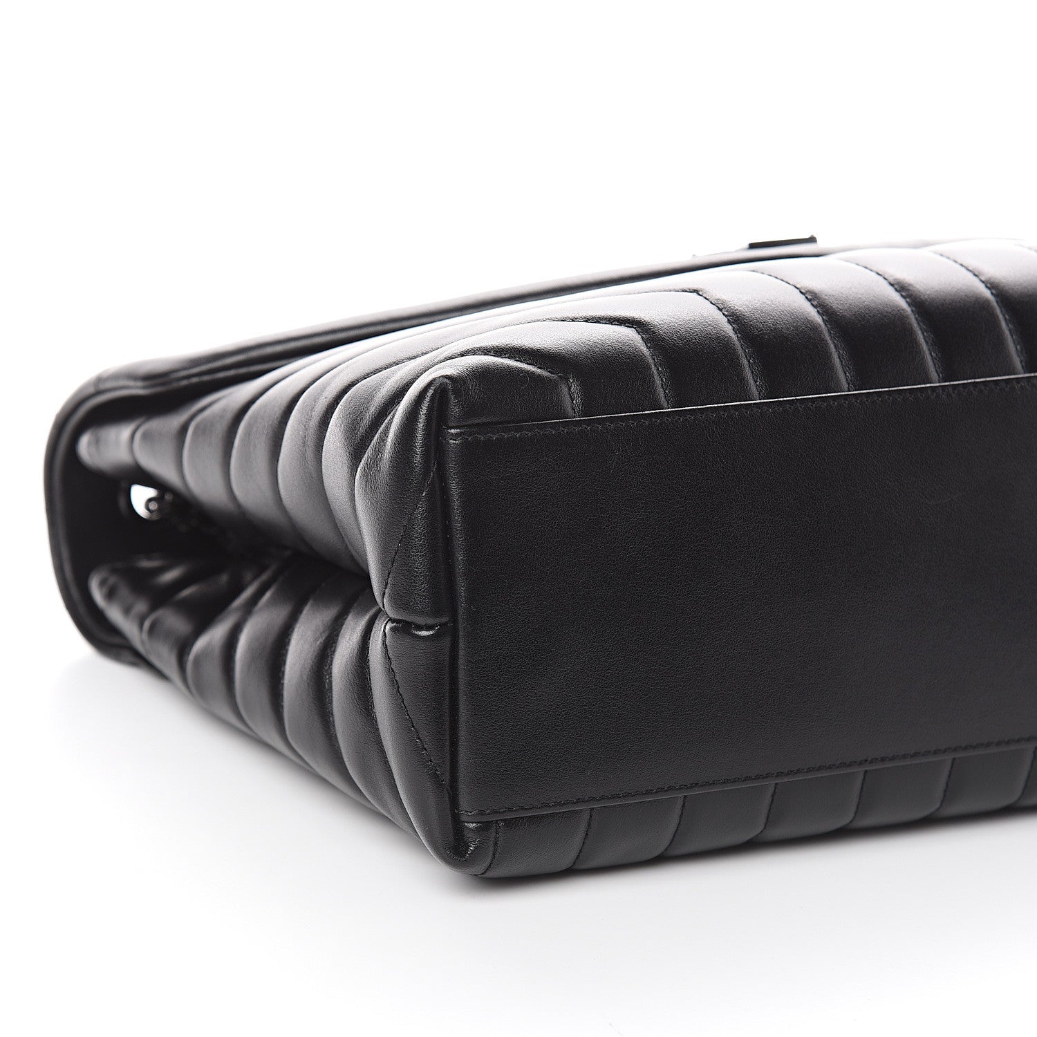 Saint Laurent Calfskin Y Quilted Monogram Medium Loulou Chain Satchel Black 7 of 8