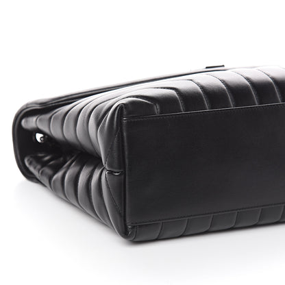 Saint Laurent Calfskin Y Quilted Monogram Medium Loulou Chain Satchel Black 7 of 8